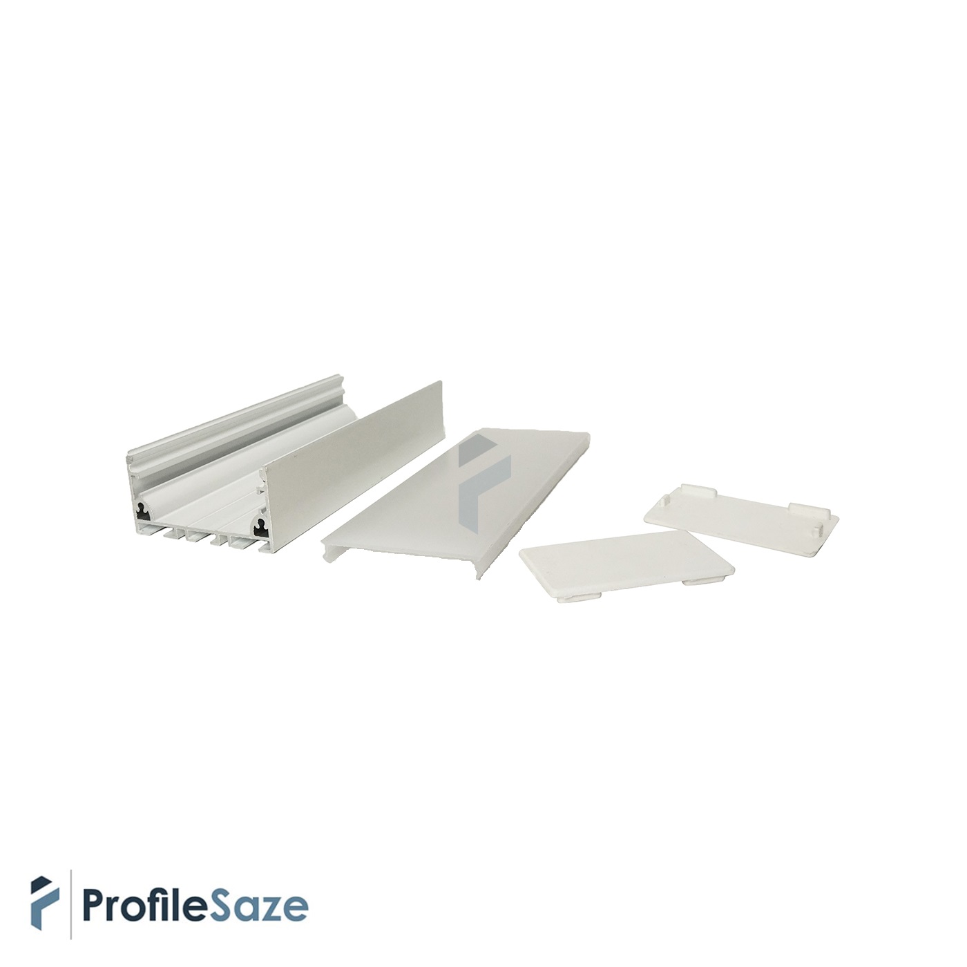 پروفیل نور خطی آلومینیومی 5 سانتی بدون لبه کد L50W سفید (شاخه 3 متری) + دیفیوزر رایگان