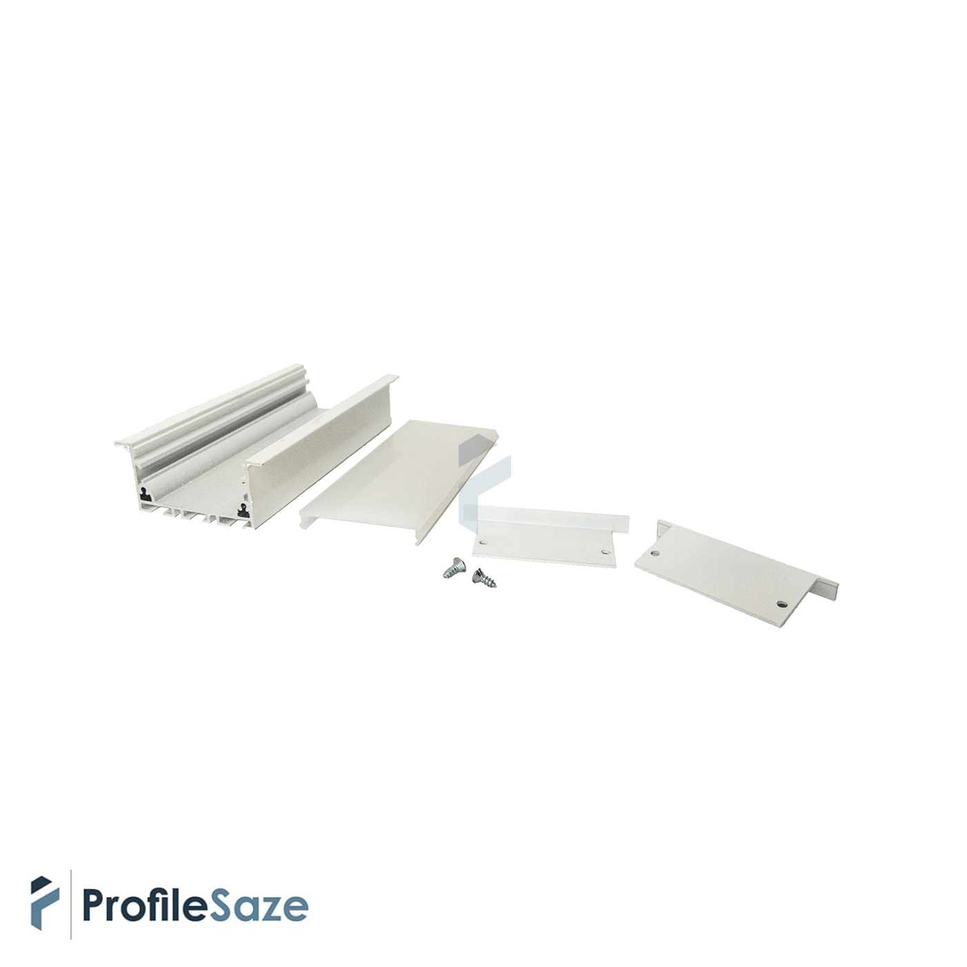 پروفیل نور خطی آلومینیومی 5 سانتی لبه دار کد L51W سفید (شاخه 3 متری) + دیفیوزر رایگان