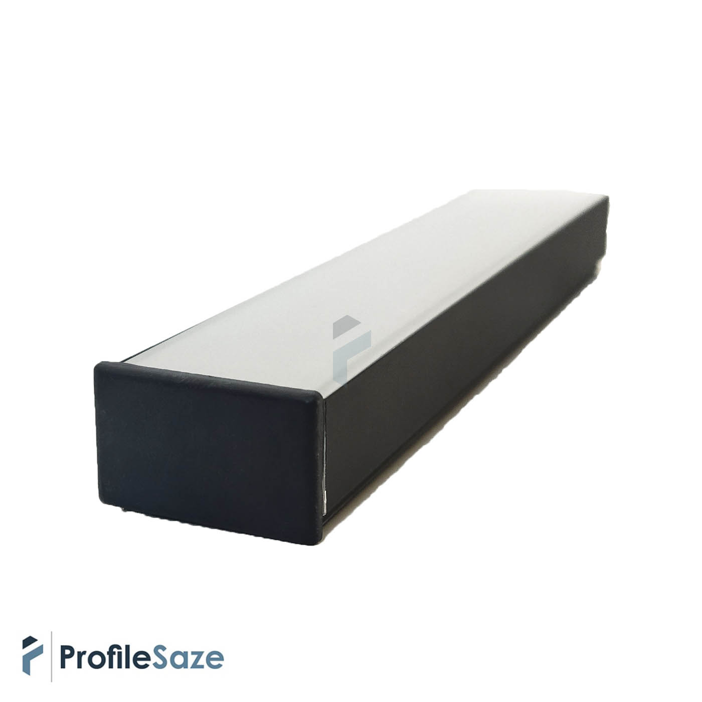 پروفیل نور خطی آلومینیومی 3 سانتی روکار کد L35-1B مشکی (شاخه 3 متری) + دیفیوزر رایگان