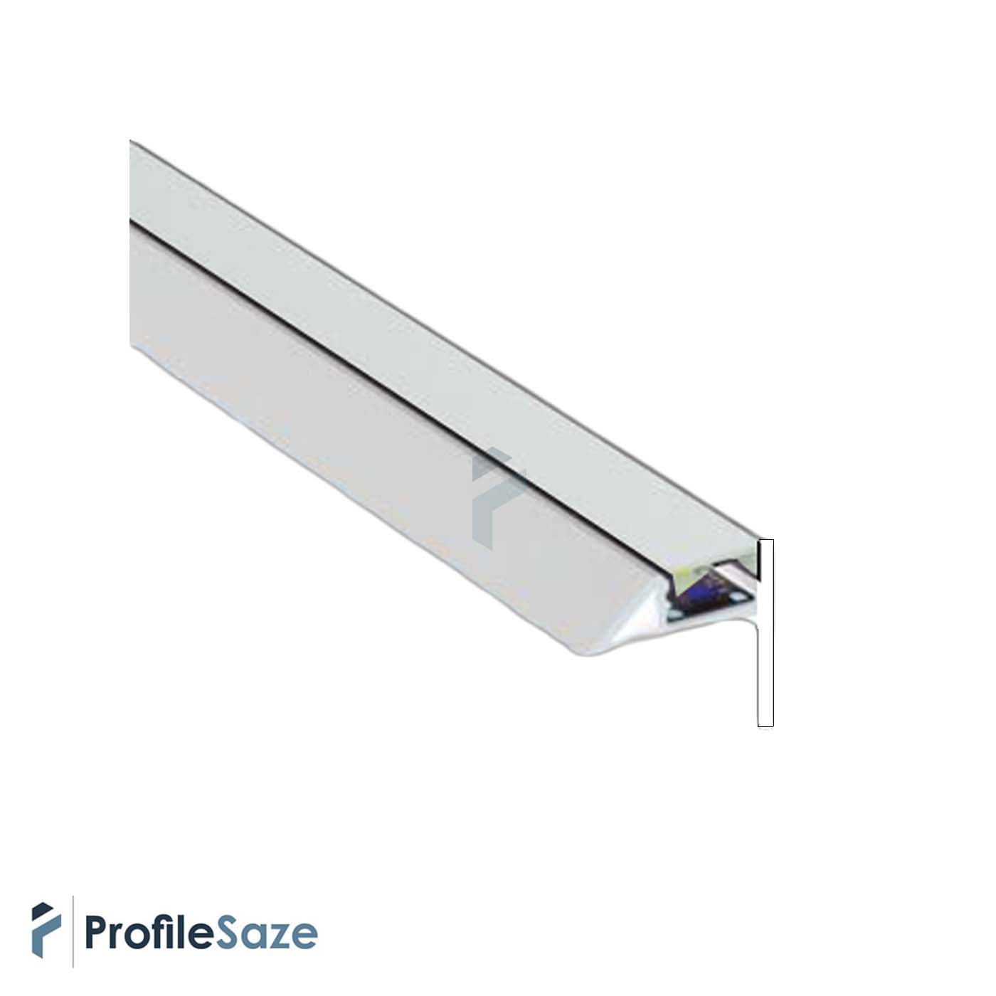 پروفیل نور خطی آلومینیومی دفنی پارکتی و کنج دیوار کد LParketW سفید