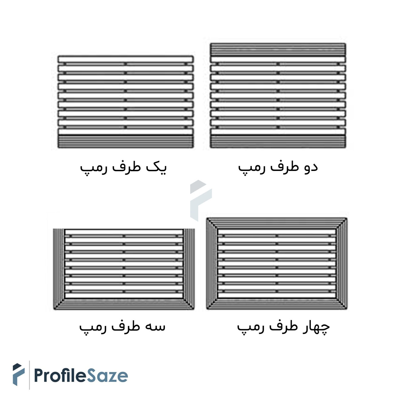 پادری آلومینیومی دو سانتی کد D300 با رویه موکت