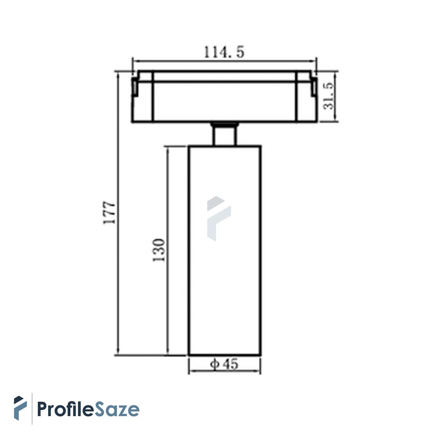 چراغ ترک لایت استوانه ای 15 وات تک کد ET-C15