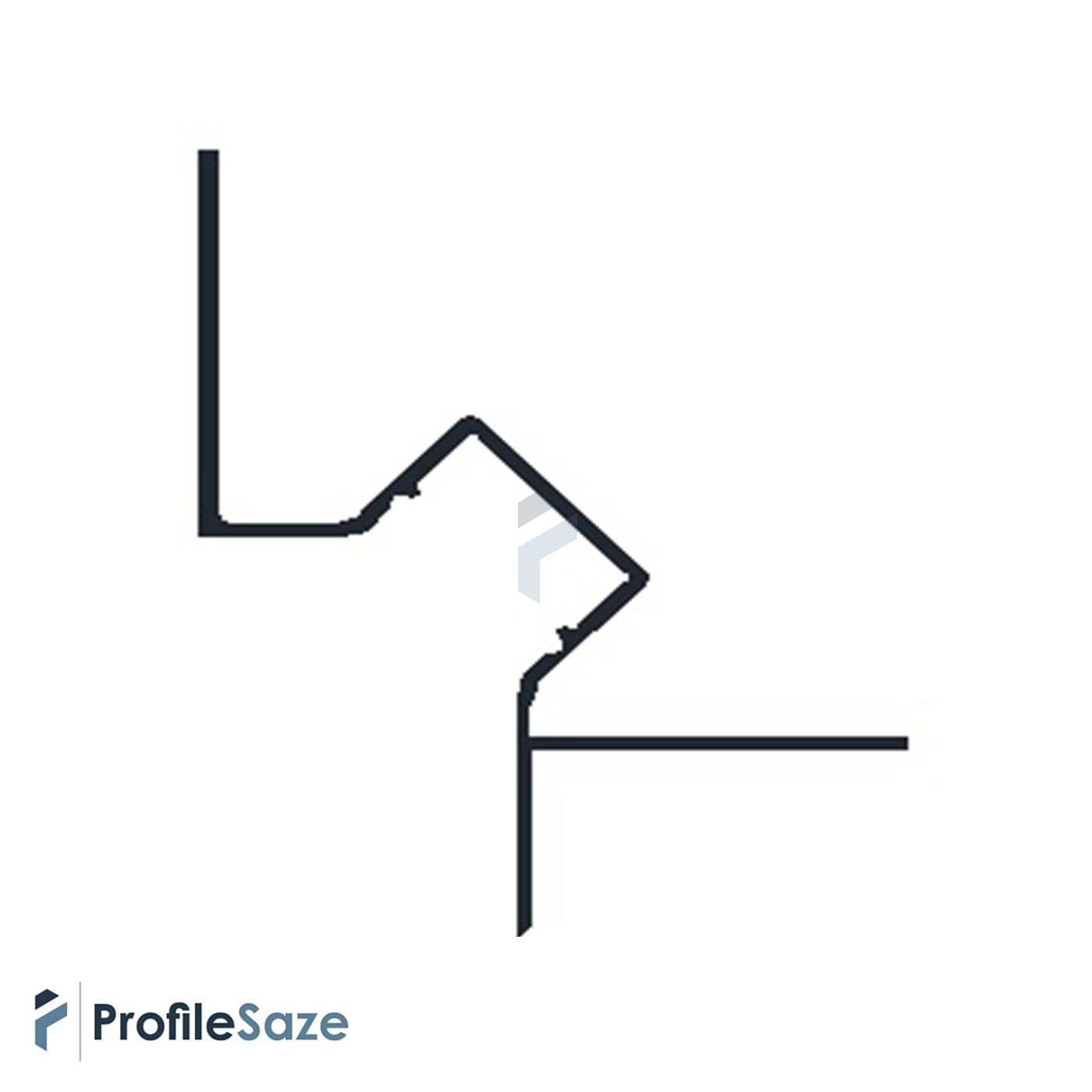 پروفیل چفت کناف 16 میل مشکی کد LK8